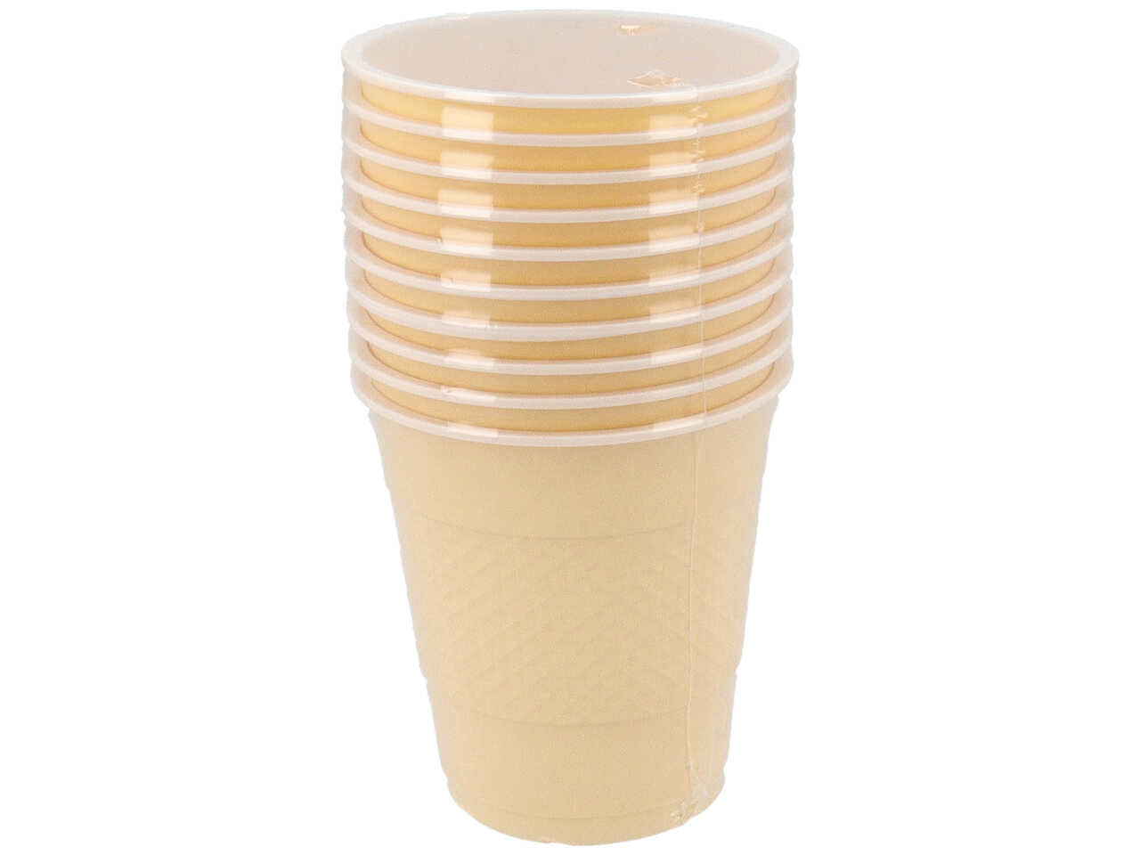 Bicchiere plastica 355 ml. avorio 10 pezzi $