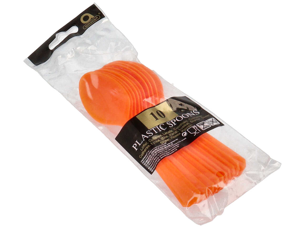 Cucchiaio arancio 10 pezzi