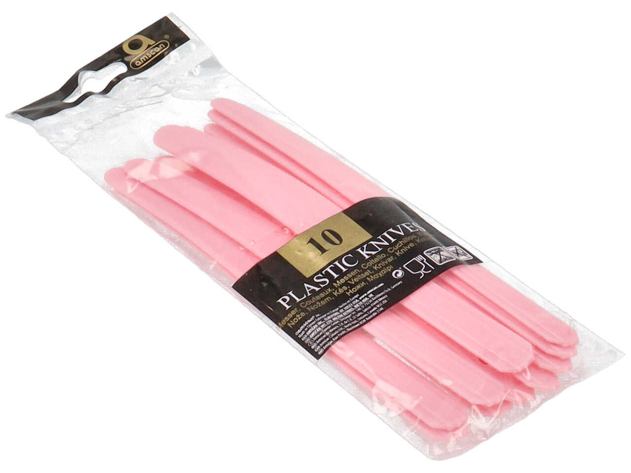 Coltello rosa 10 pezzi