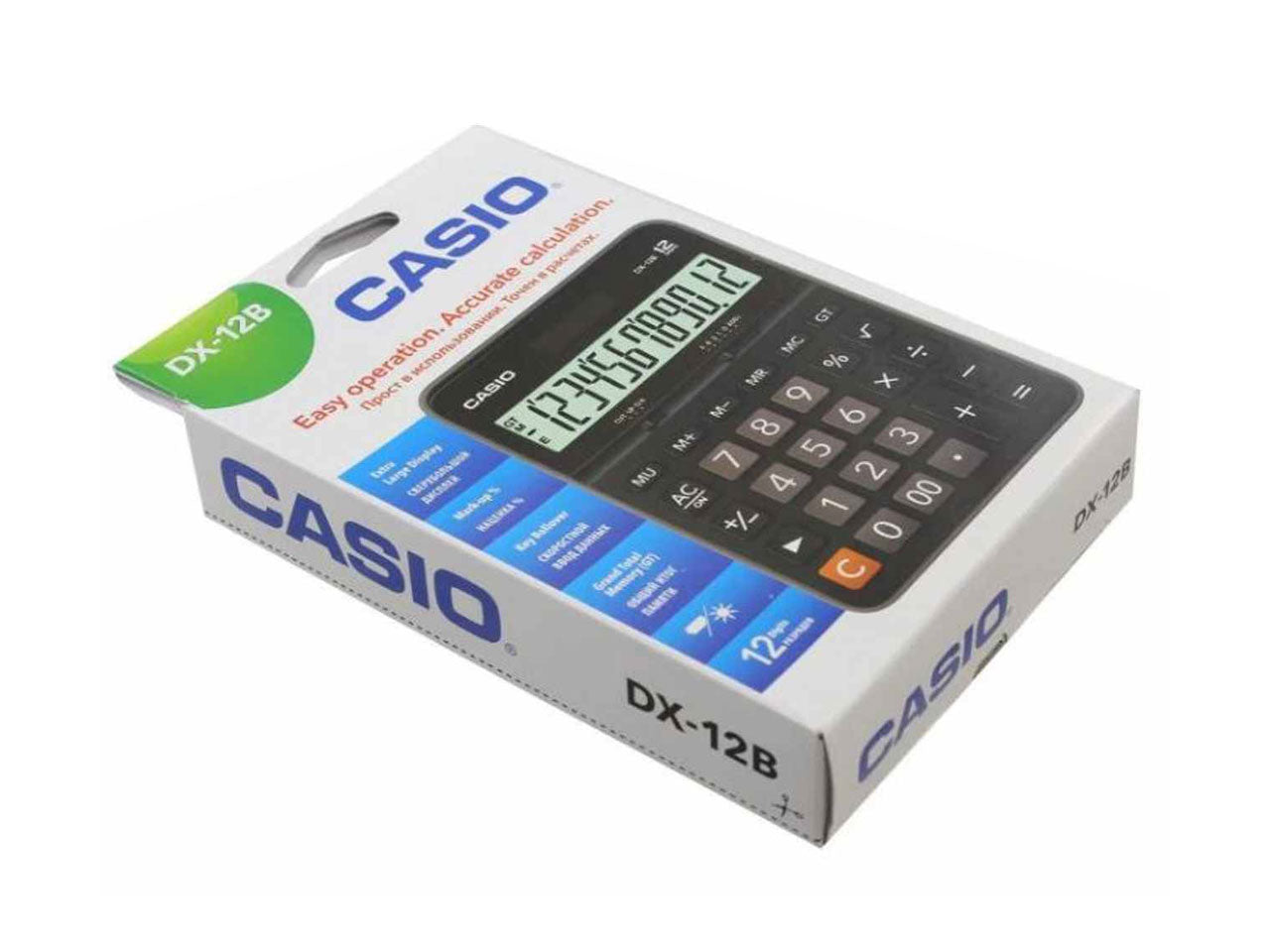 Calcolatrice Casio colore nero 12.9x3.32x17.55 cm