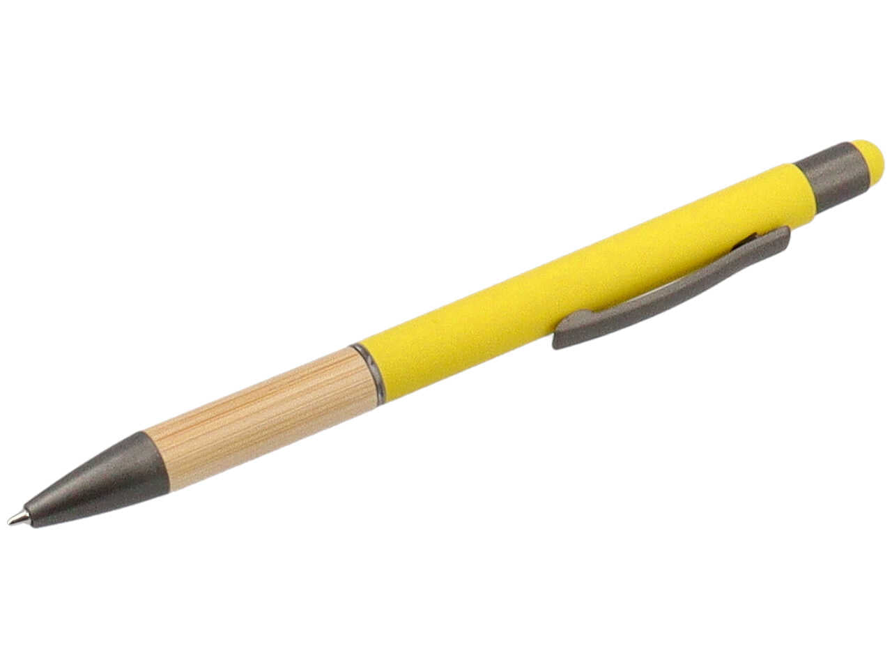 Penna a sfera con touchscreen gialla