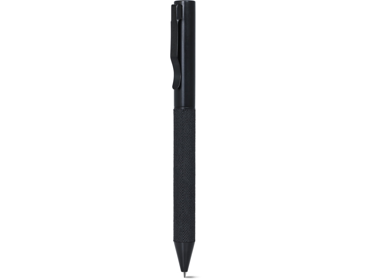 Penna sfera in metallo con astuccio di cartoncino rivestito in rpet
