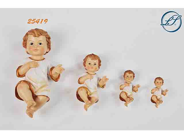 Gesu' bambino con vestito misura 15cm