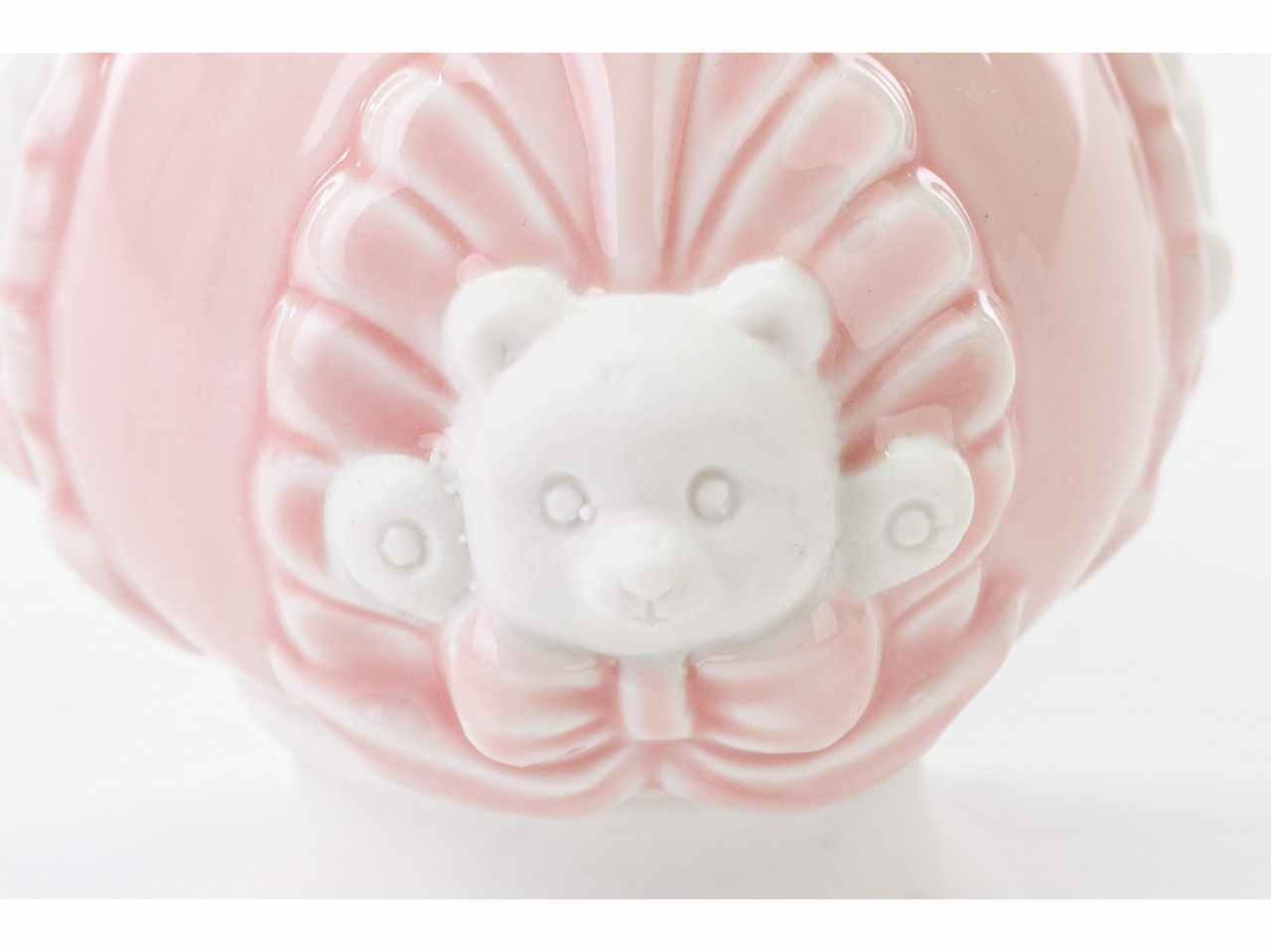 Pomo orsetto porc.rosa 7x7xh.8cm 54283