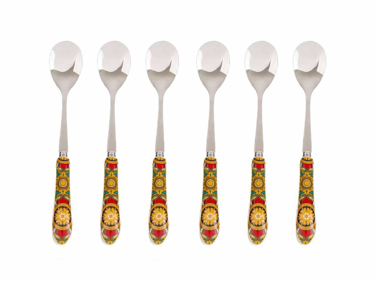 Cucchiaini royal carousel set da 6 pezzi con astuccio 15 cm