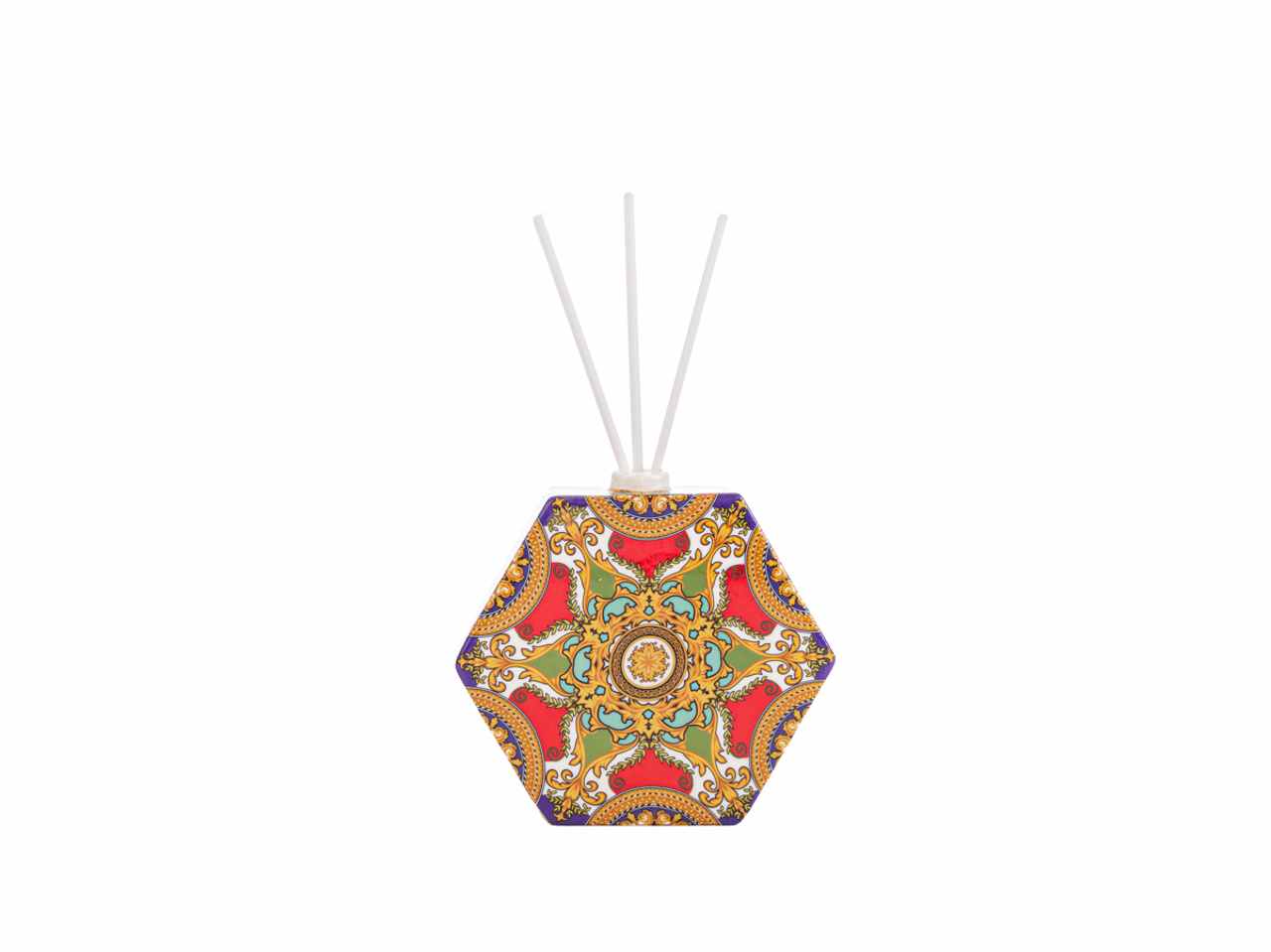 Profumatore esagonale royal carousel con astuccio e bacchette 14,5x4,5xh.14,5cm