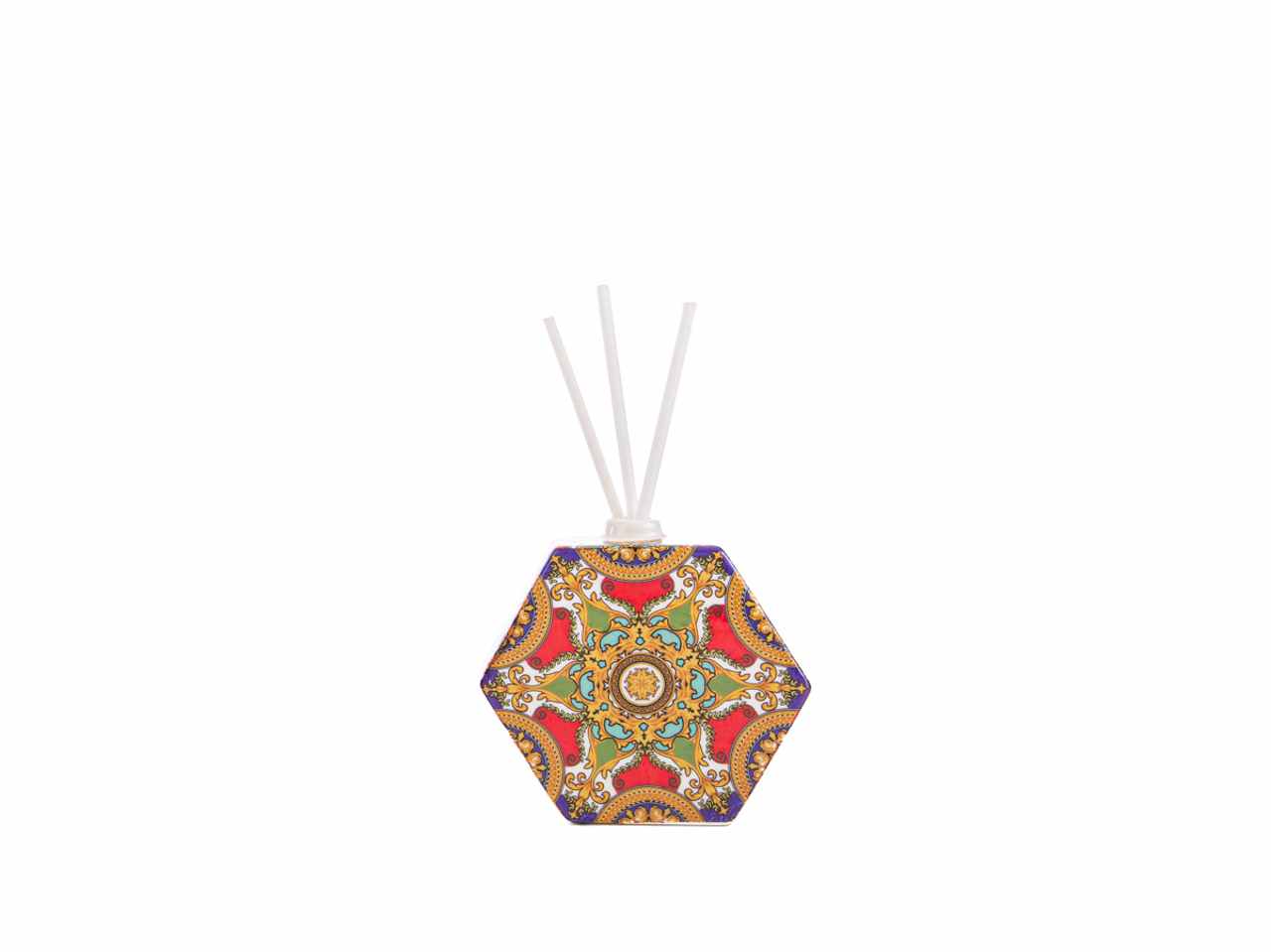 Profumatore esagonale royal carousel con astuccio e bacchette 10x4xh.10cm