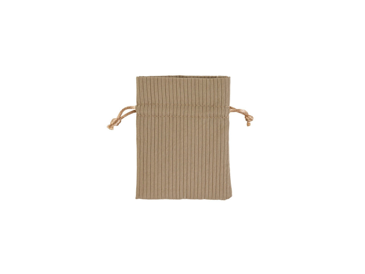 Sacchetto rigato colore beige 8x10cm