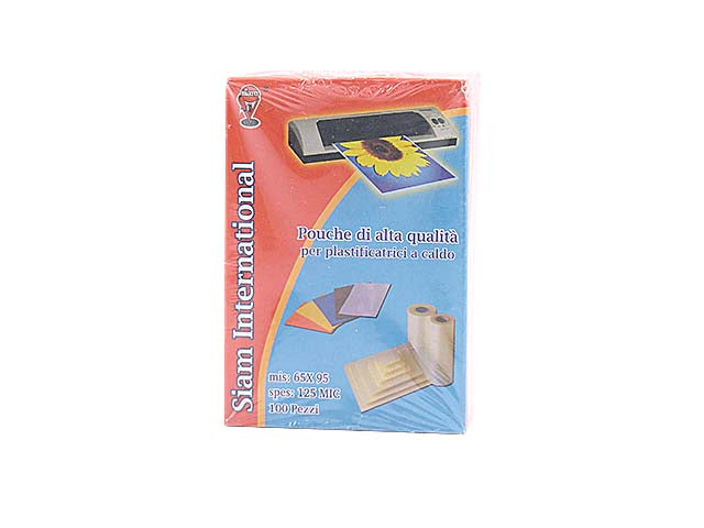 Foglio pouche 65x95mm 125mc