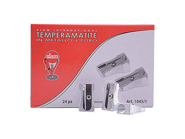 Temperamatite acciaio 1 foro 24 pezzi