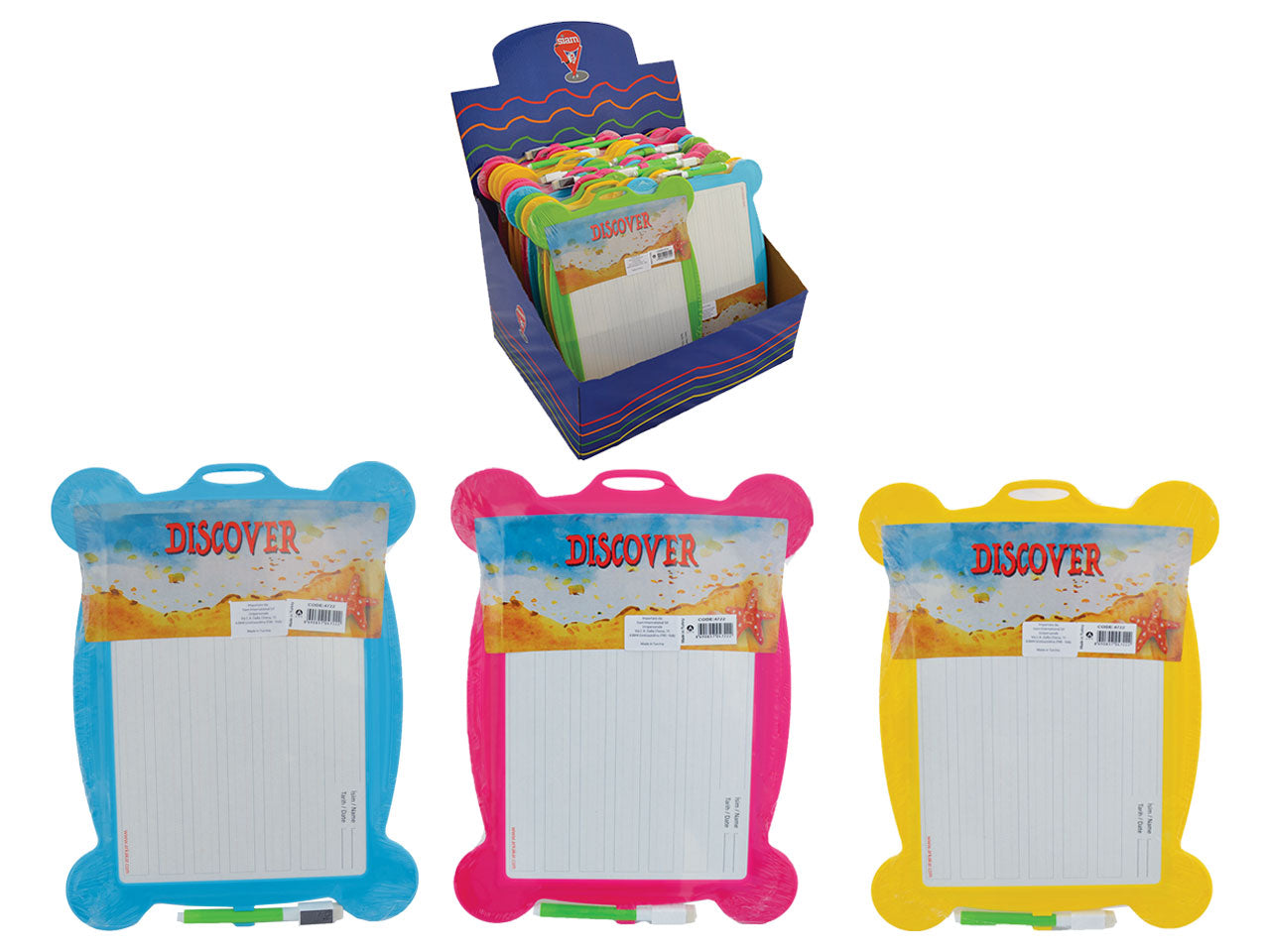 Lavagna fondo bianco colorata