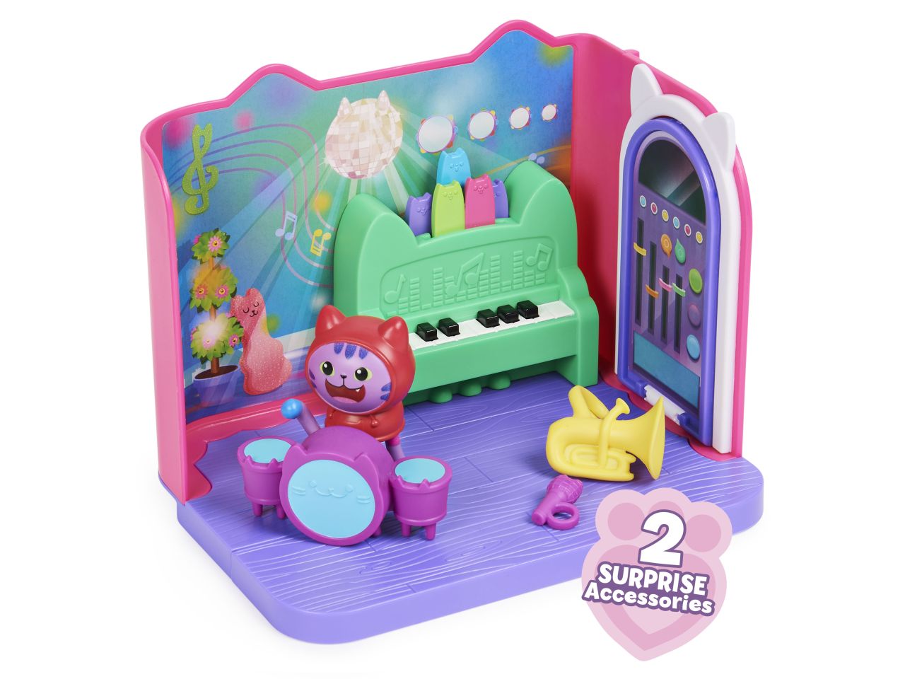 Gabby's Dollhouse le stanze della casa stanza della musica