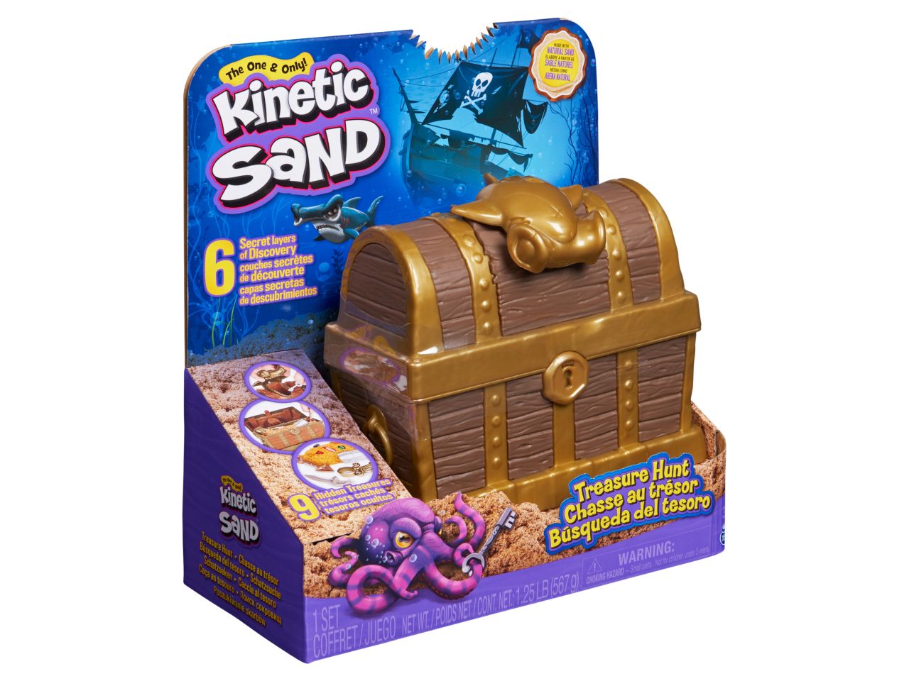 Kinetic sand playset caccia al tesoro