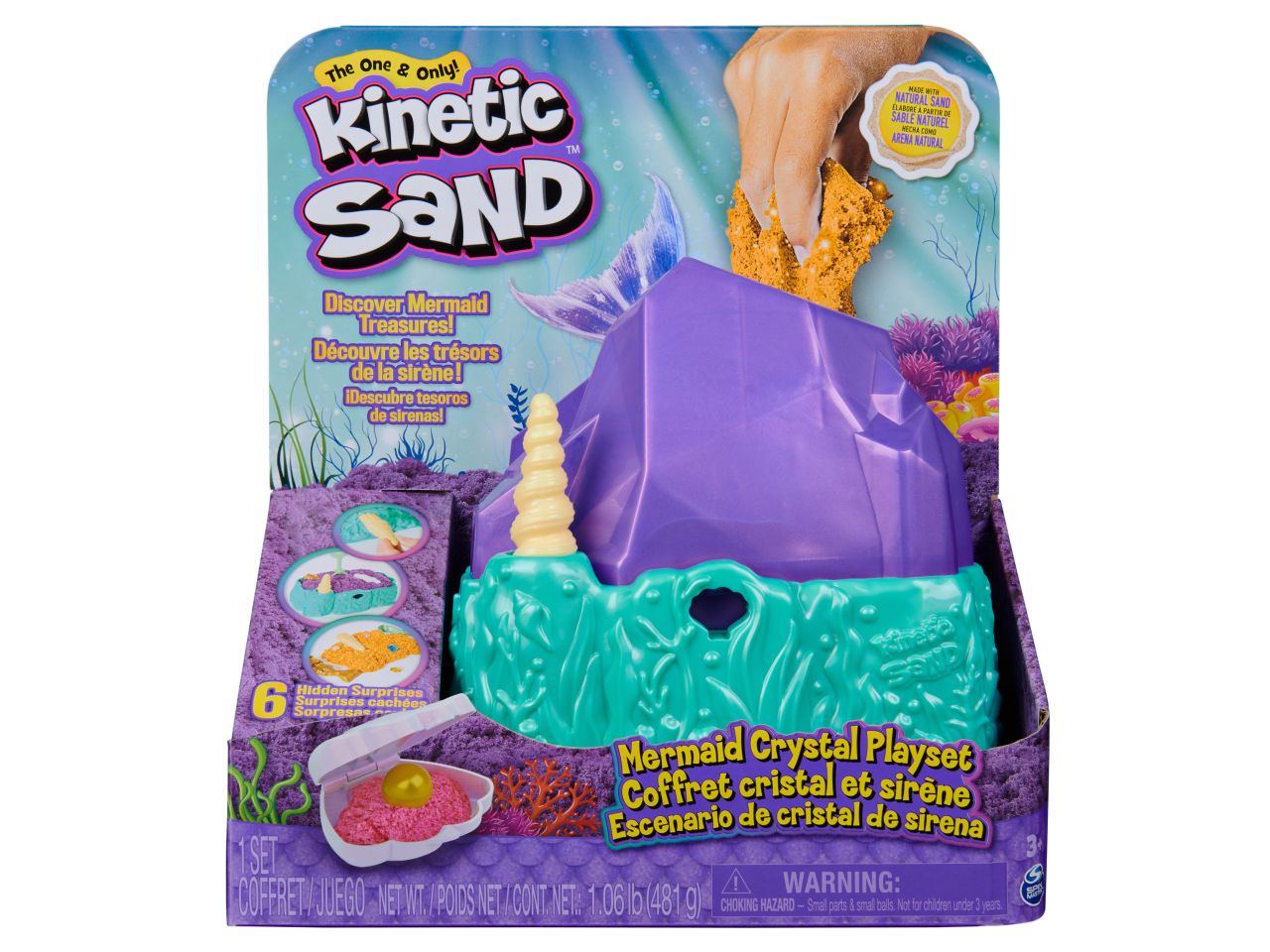Kinetic sand playset cristallo della sirenetta