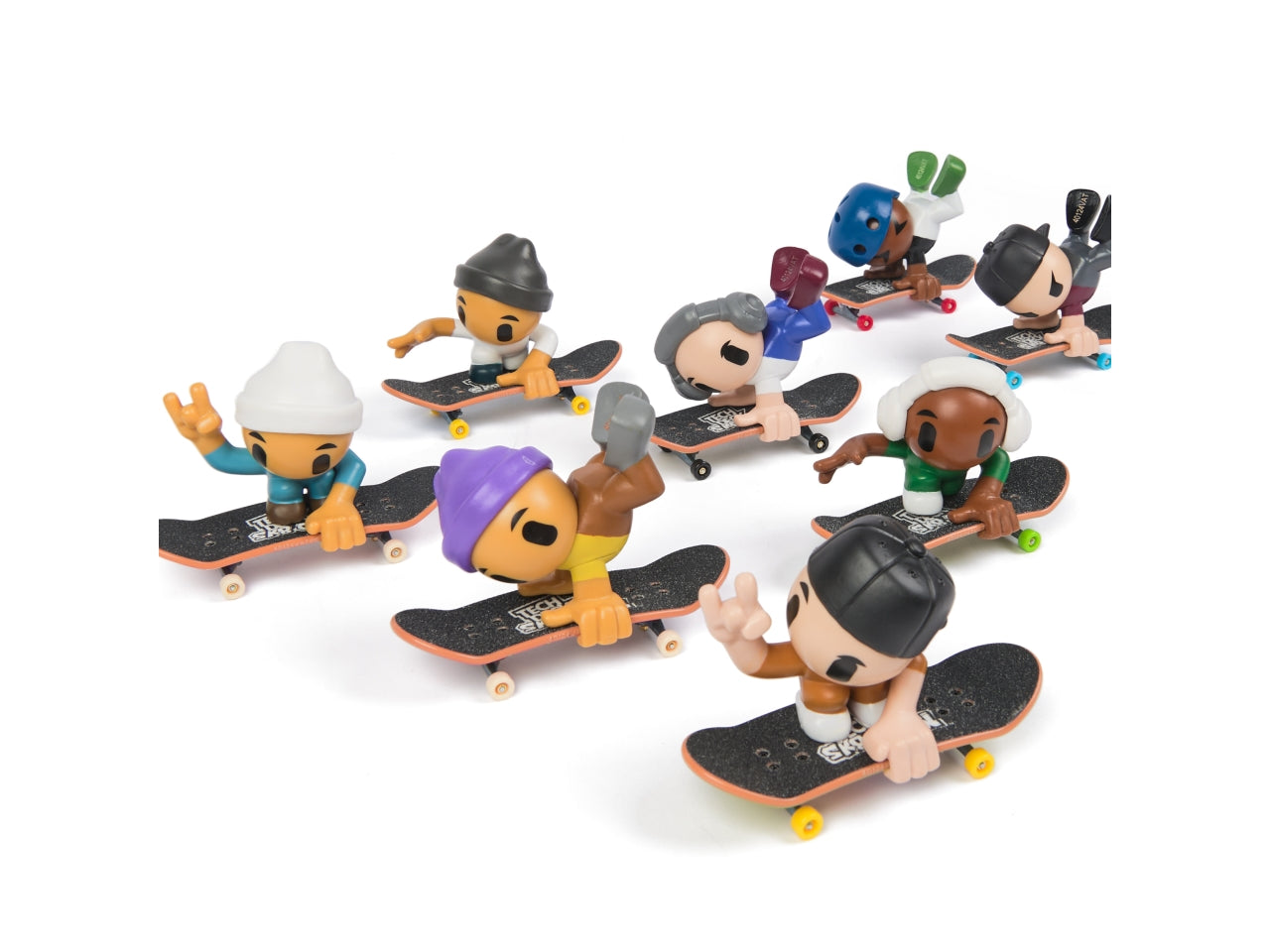 Mini skateboard Tech Deck Skate Crew con 2 personaggi, per bambini di 6+ anni - Spin Master