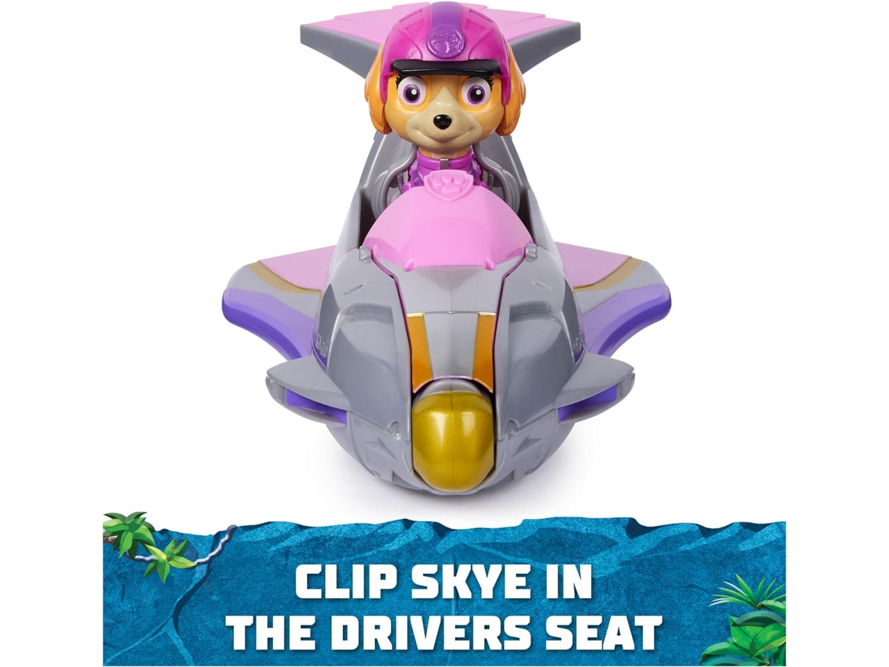 Paw Patrol veicolo giungla trasformabile di Skye, per bambini dai 3+ anni - Spin Master