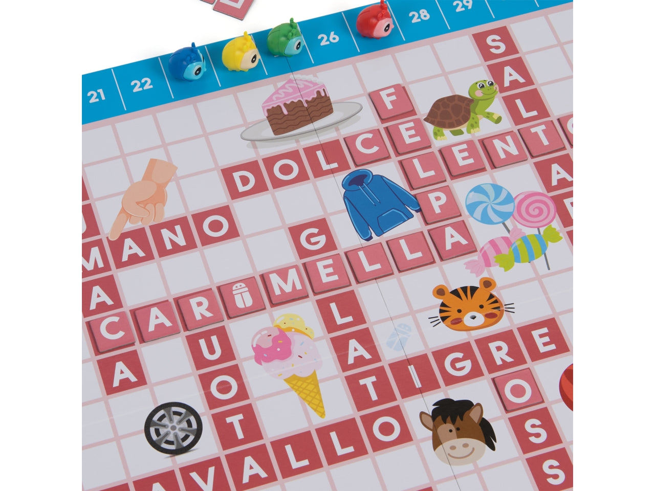 Il Mio Primo Scarabeo: Gioco Educativo Multicolor per Bambini 4+, 2-4 Giocatori, in Italiano e Inglese - Spin Master