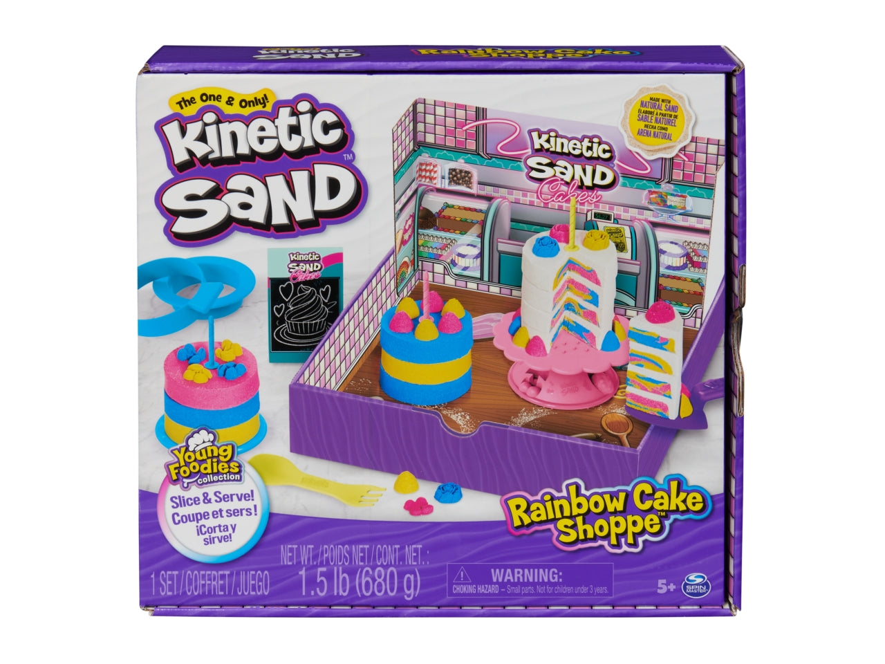 Kinetic sand torte arcobaleno