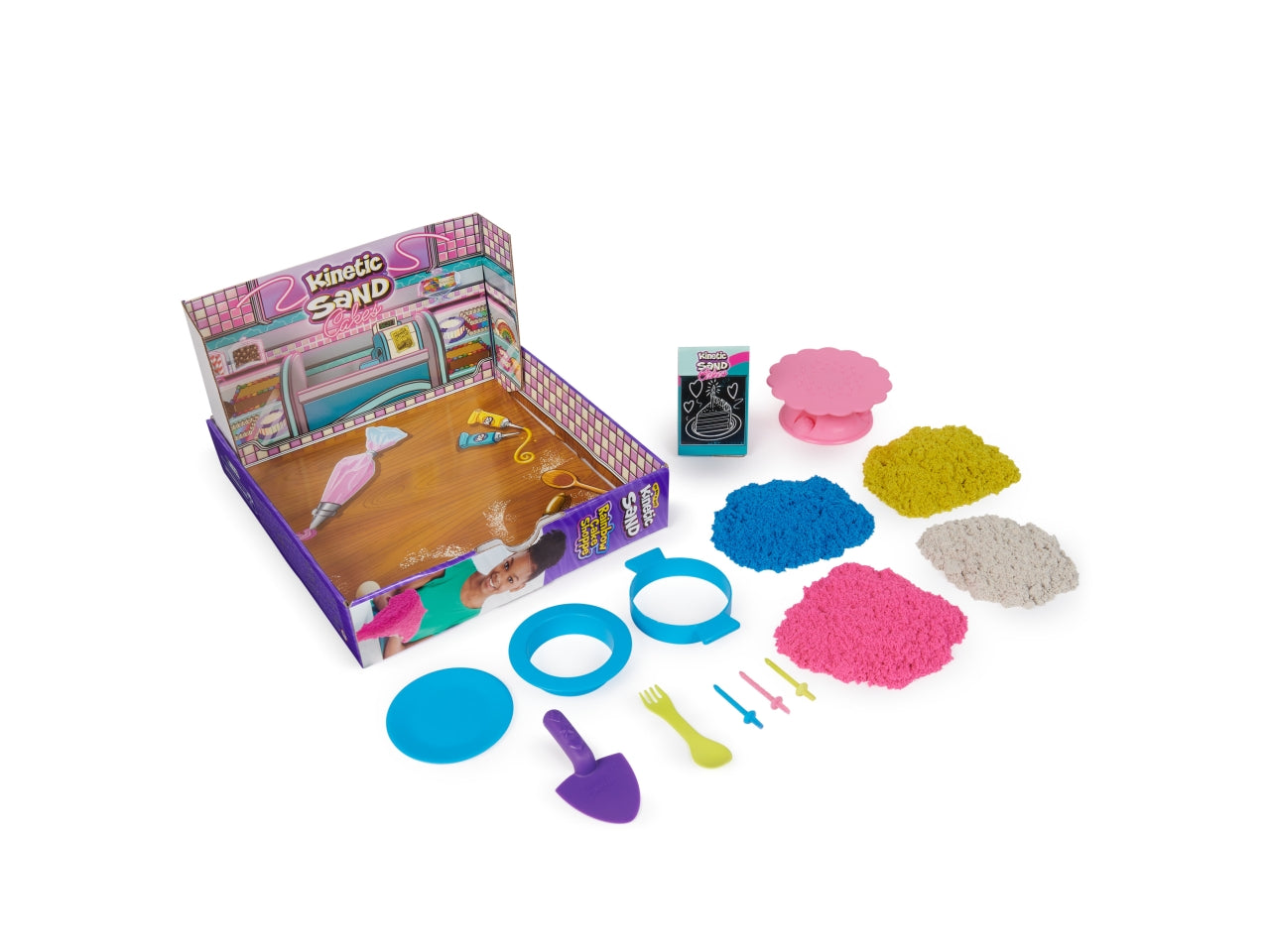 Kinetic sand torte arcobaleno