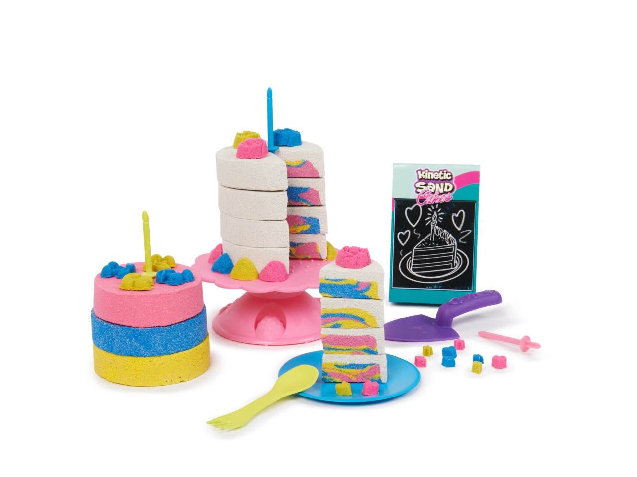 Kinetic sand torte arcobaleno