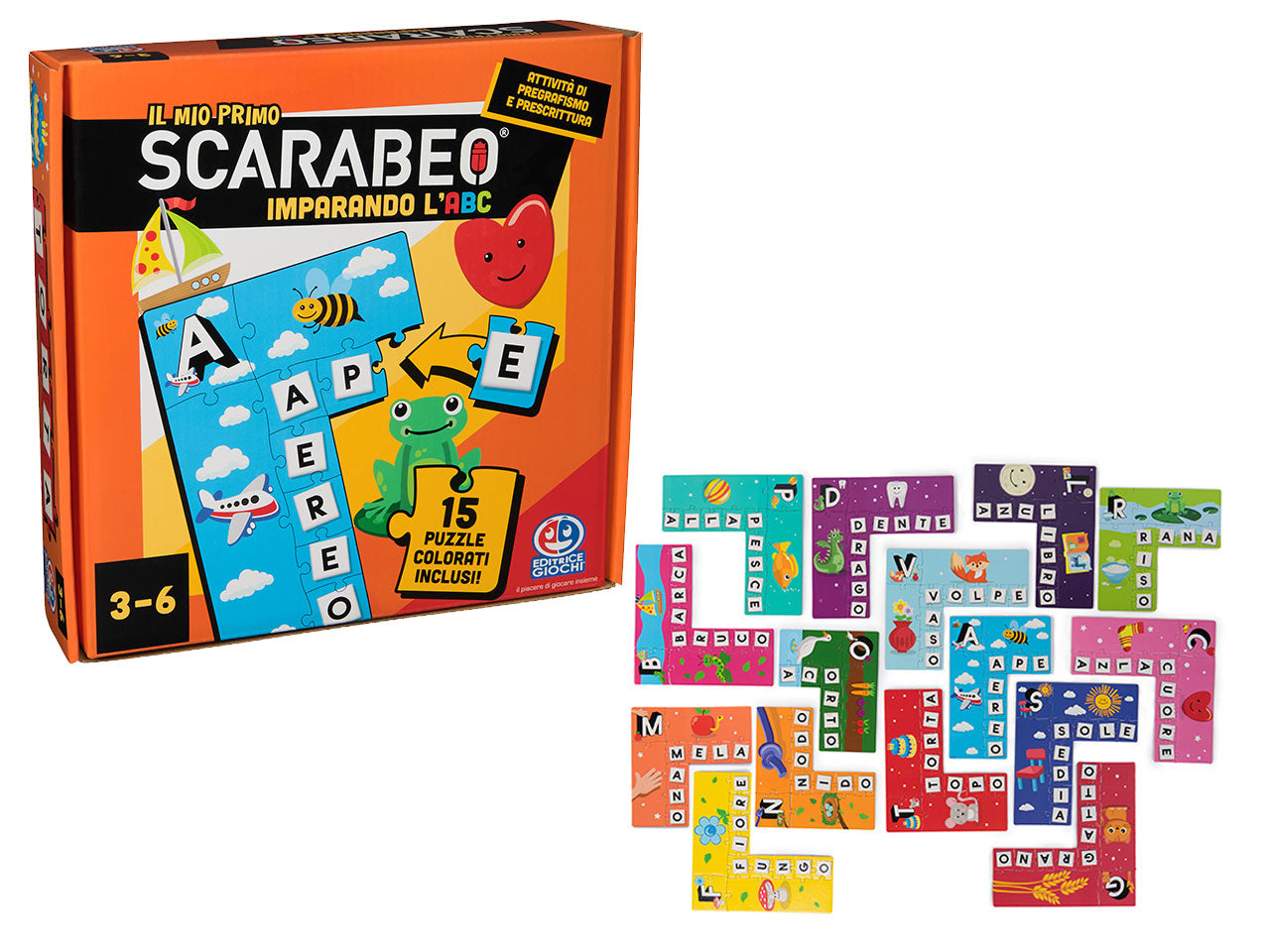 Scarabeo imparando l'abc puzzle