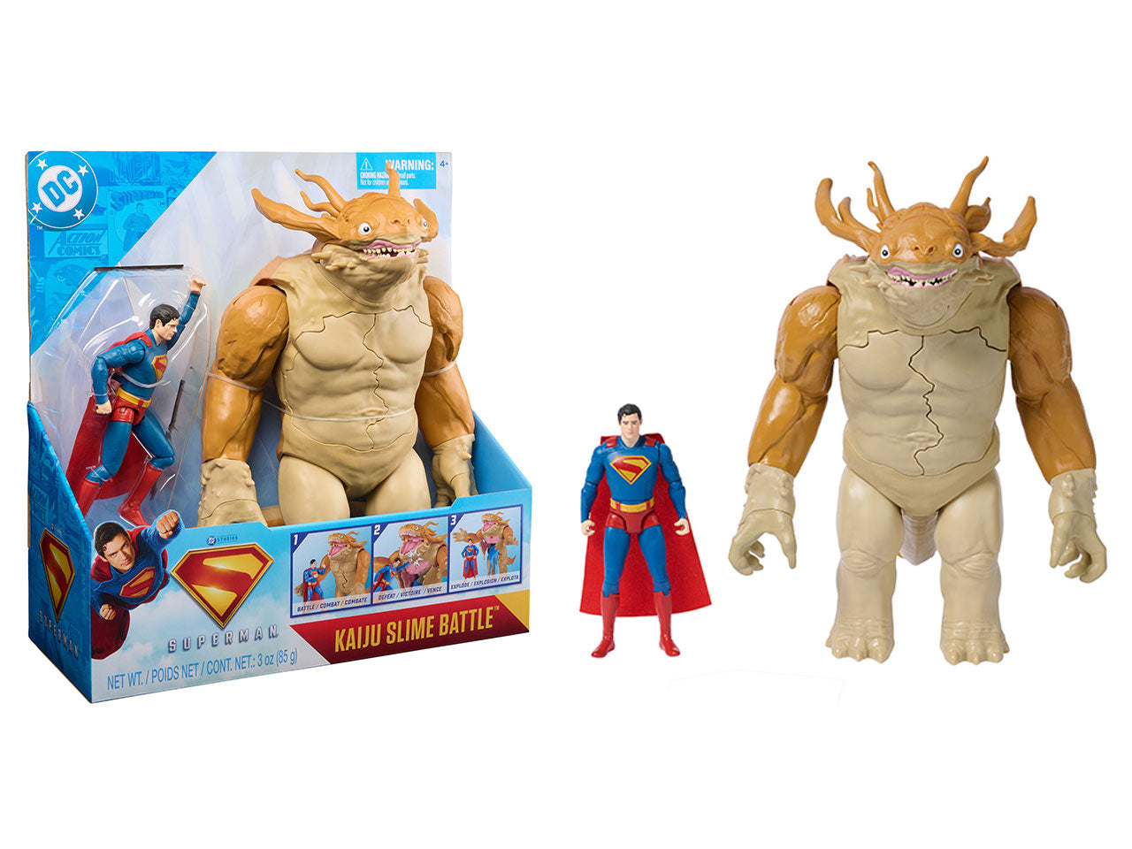 Superman movie kaiju vs superman con slime