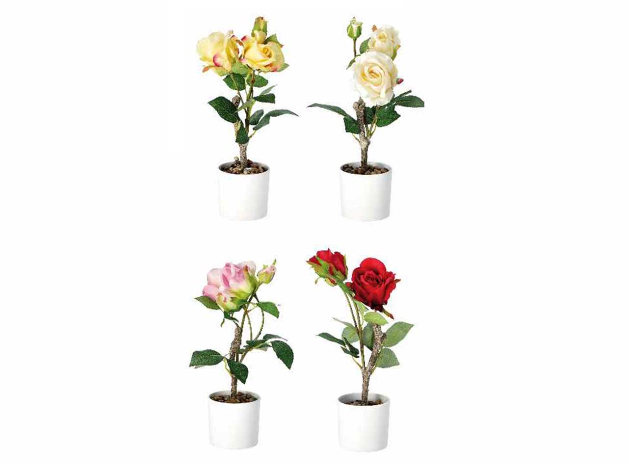 Vaso c/rose d.10xh38cm 74883