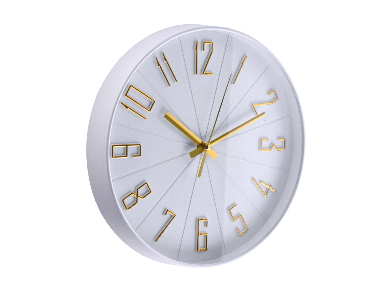 Orologio da parete moderno in plastica in 2 colori assortiti, 30,5 cm AD Trend