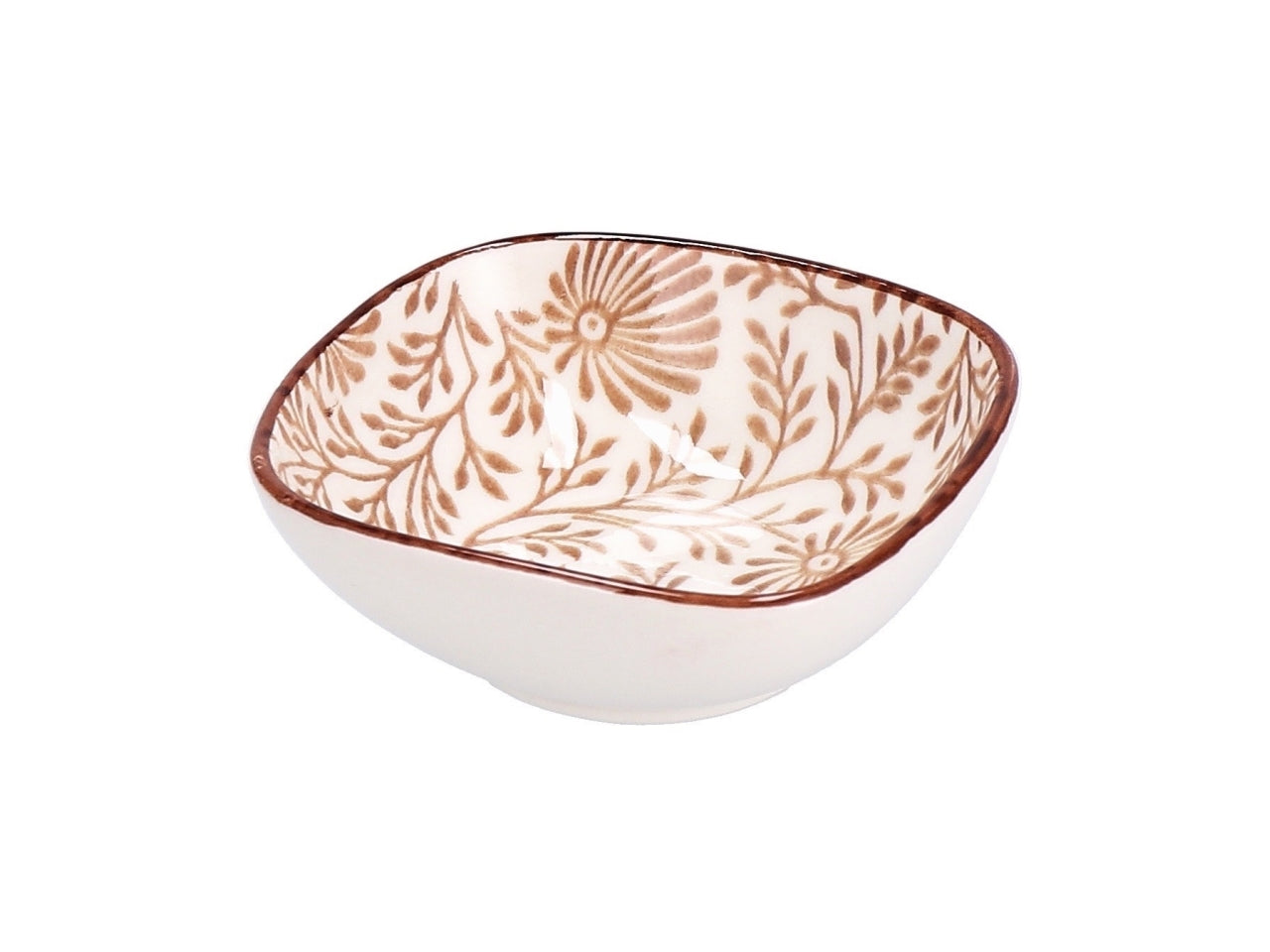 Ciotola in ceramica tricy 8x8xh.3cm 2 disegni assortiti