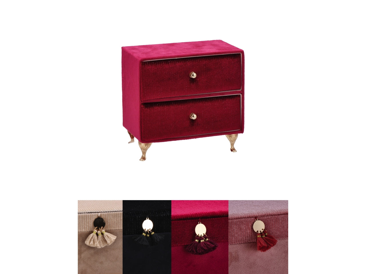 Portagioie velluto forma di mobile 16x9x15 110126