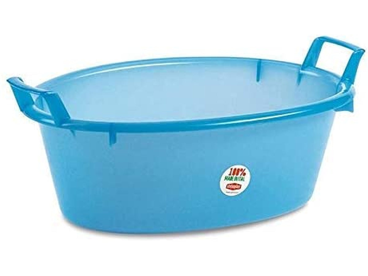 Bacinella ovale 70cm 50lt azzurra 31700