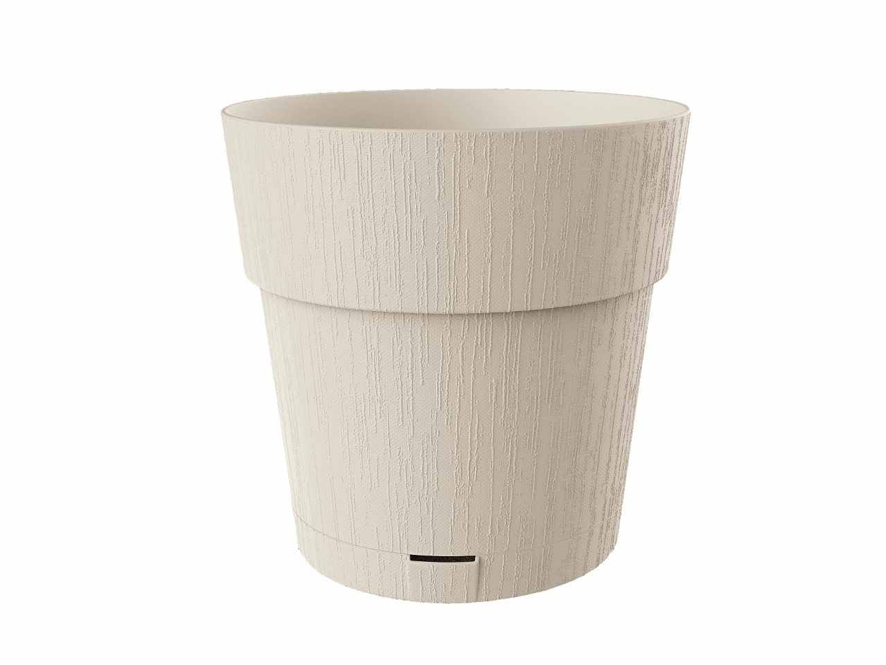 Vaso ethica d.25xh.25cm colore gesso