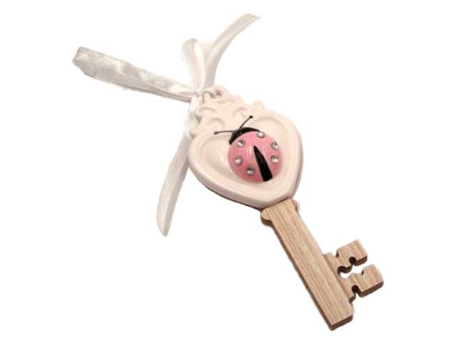 Chiave coccinella rosa 4910p