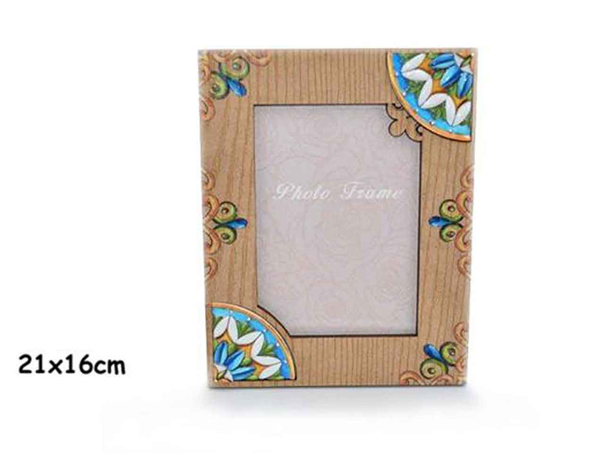 L.legno fiore porta foto medio 0228 $