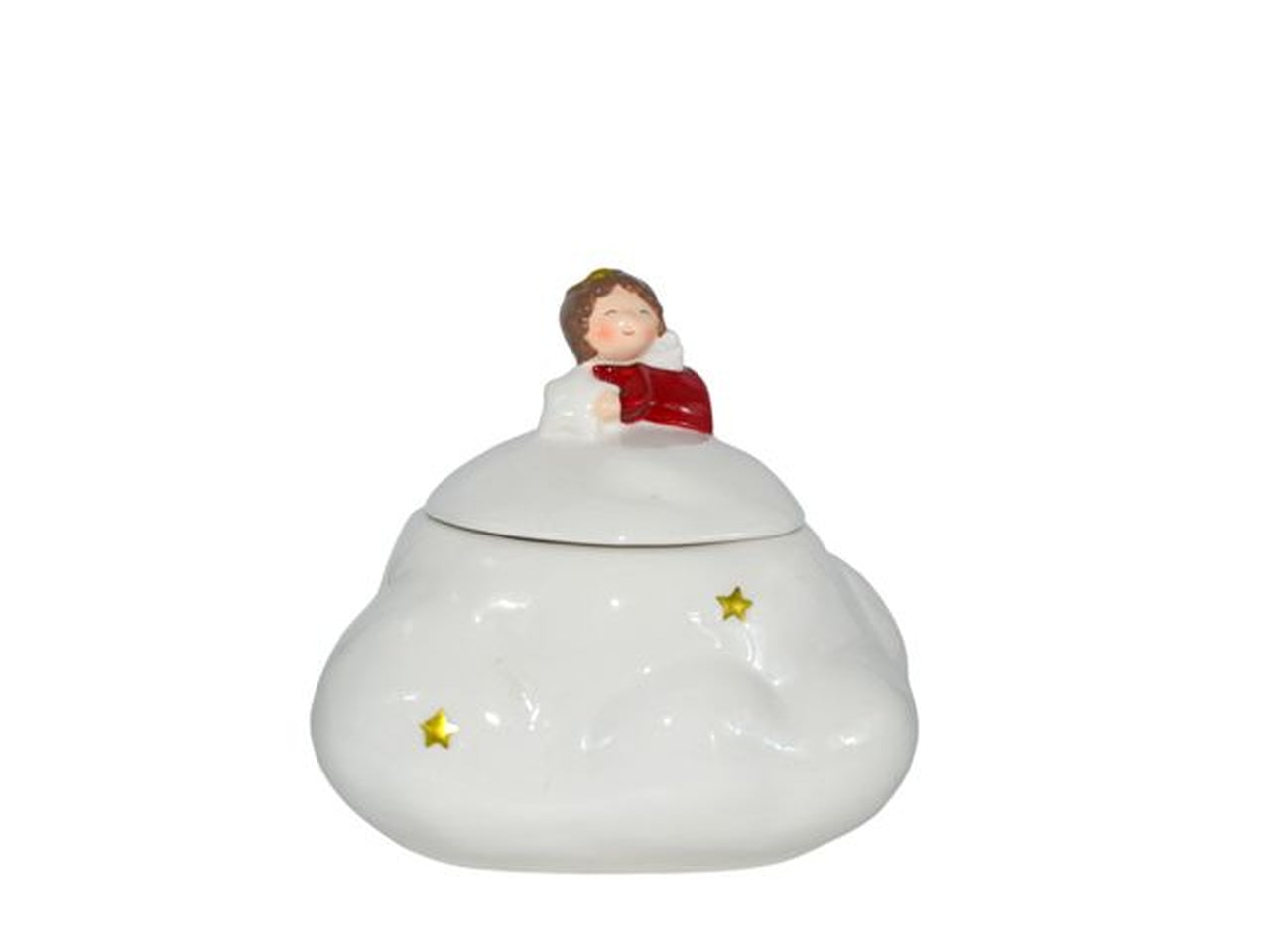 Scatola nuvola in ceramica 15x12cm