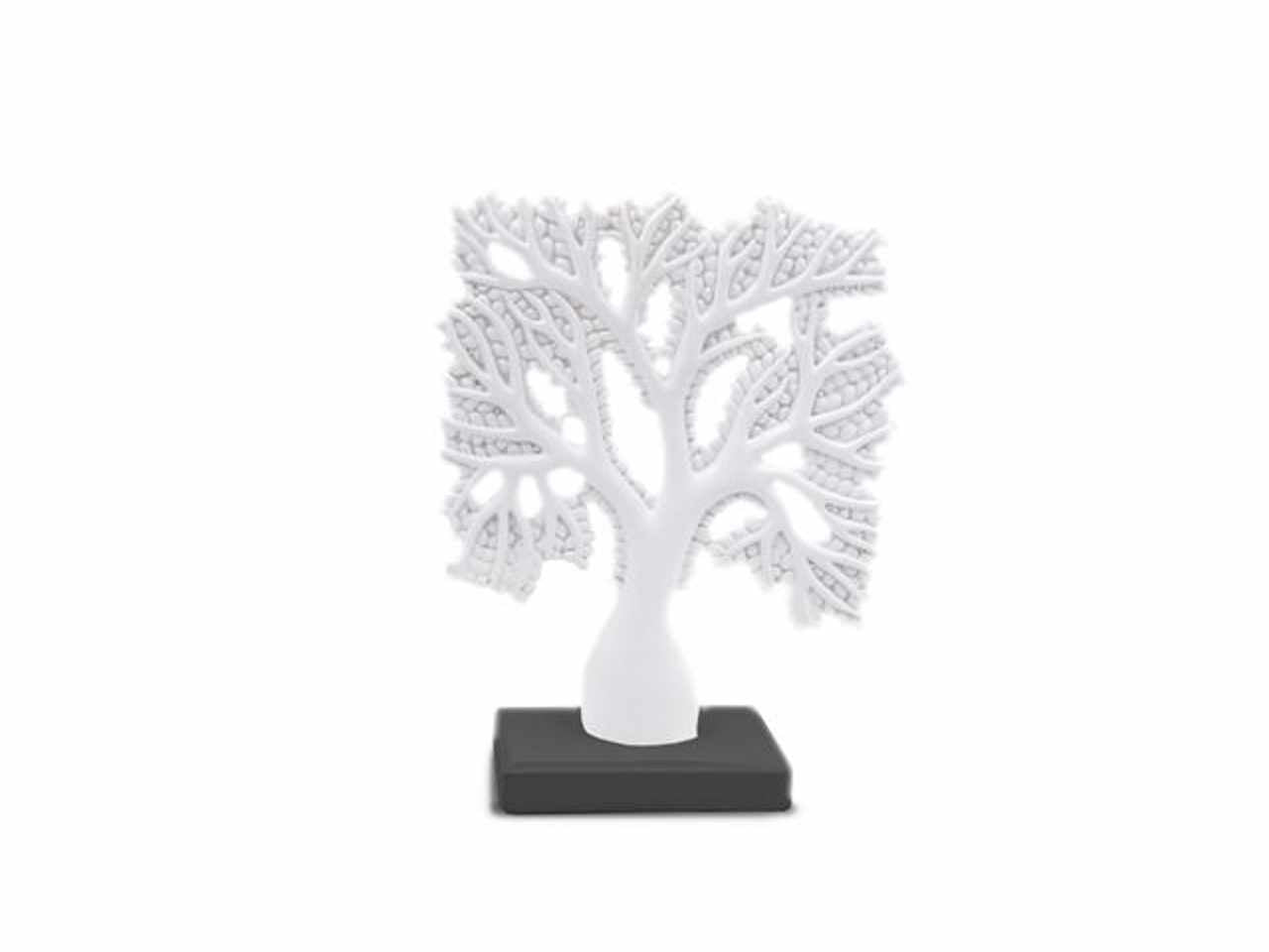 Albero resina piccolo bianco cm.17