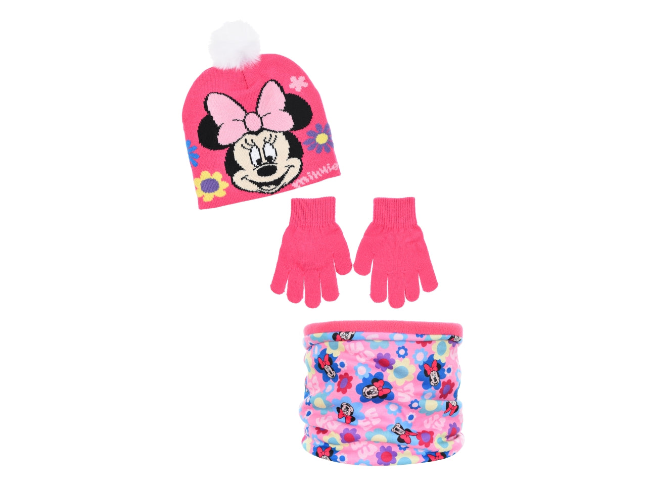 Minnie cappello+collo+guanti