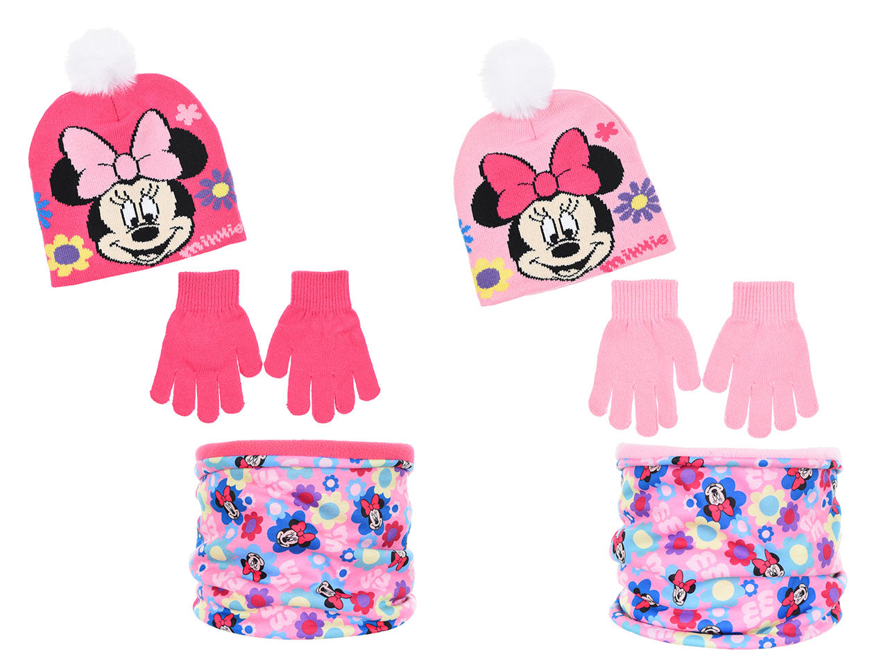 Minnie cappello+collo+guanti