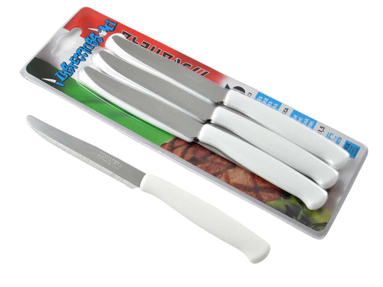 Coltello da bistecca linea jo 6 colore bianco misura 1mmx11,5cm bianco