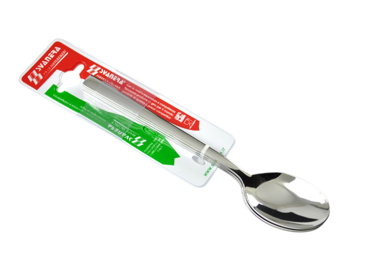 Cucchiaio tavola Laura acciaio inox, confezione da 3 cucchiai - Svanera