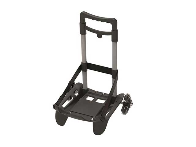 Trolley per zaini be box trolley 3wd pieghevole con 3 ruote, nero