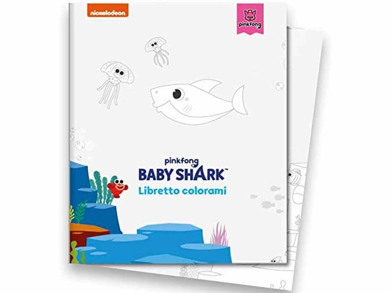 Baby shark libro colorami +12 maxi pennarelli