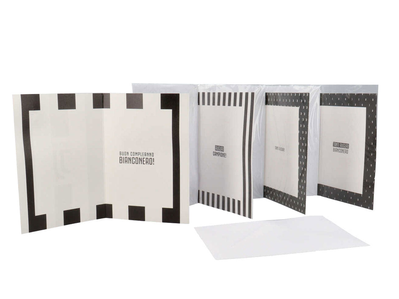 Biglietti per auguri con spilla juventus linea greeting con busta bianca misura 11,8x16,8cm
