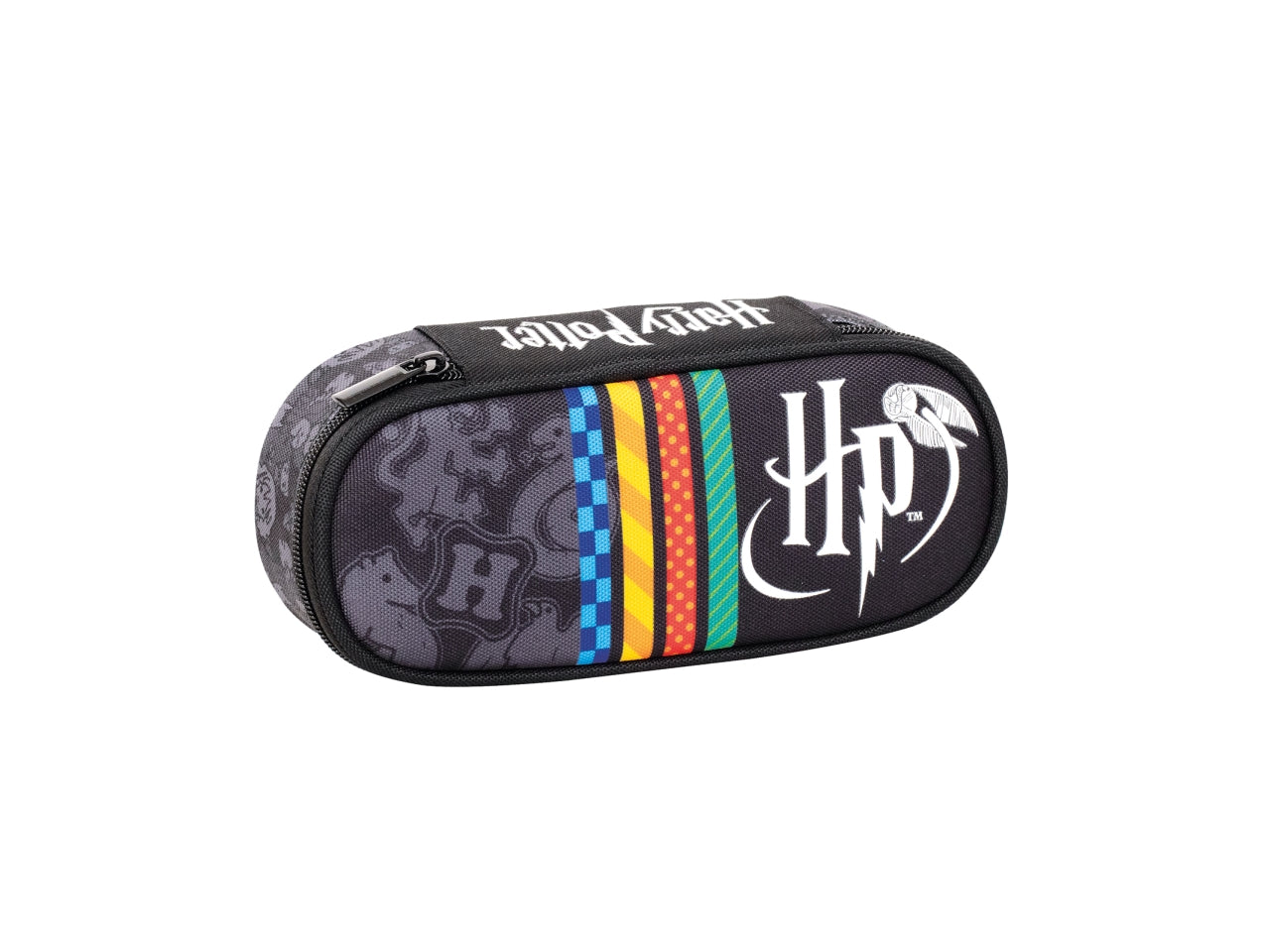 Astuccio ovale Harry Potter, con taschino interno e pianetto portamatite, 23x10x5,5 cm - Seven