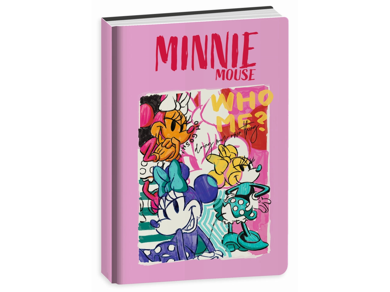Diario scuola Minnie 10 mesi, copertina imbottita lucida assortiti, 14,5x20,6 cm - Seven