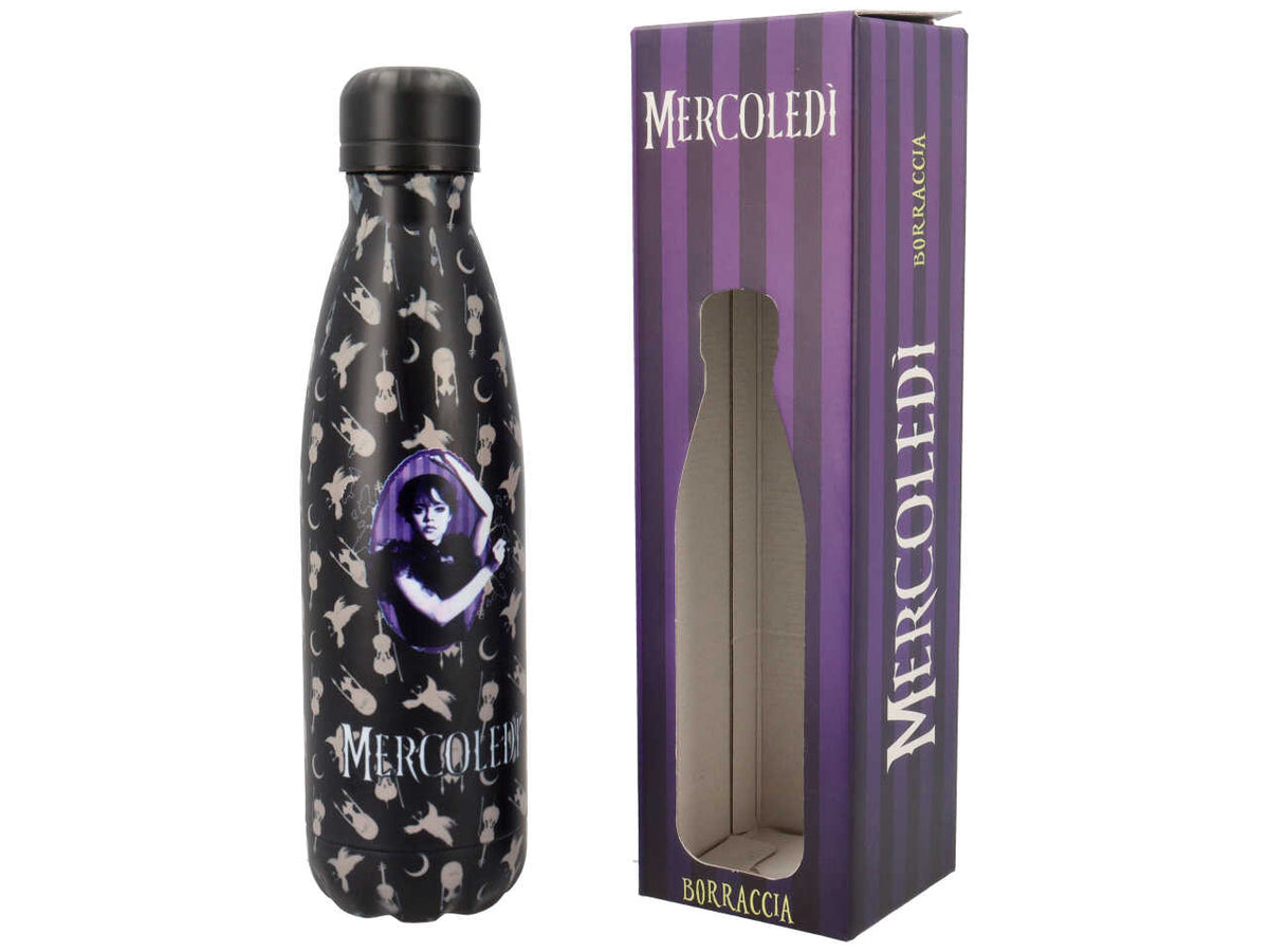 Borraccia termica Mercoledì, 500 ml in acciaio - Seven