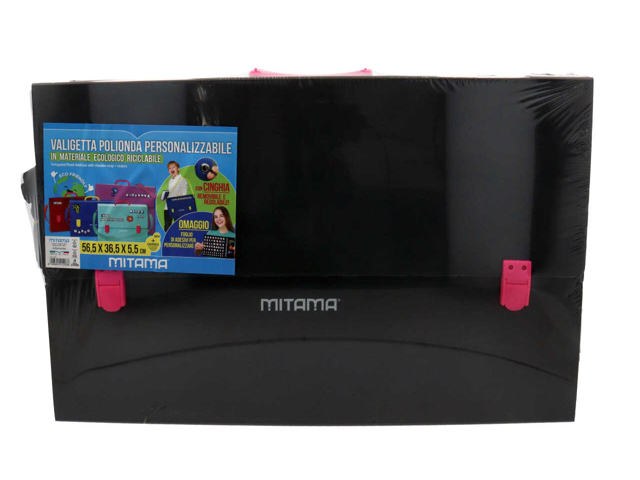 Cartellina polionda porta disegni Mitama 56,5x36,5x5,5 cm assortiti con tracolla e adesivi