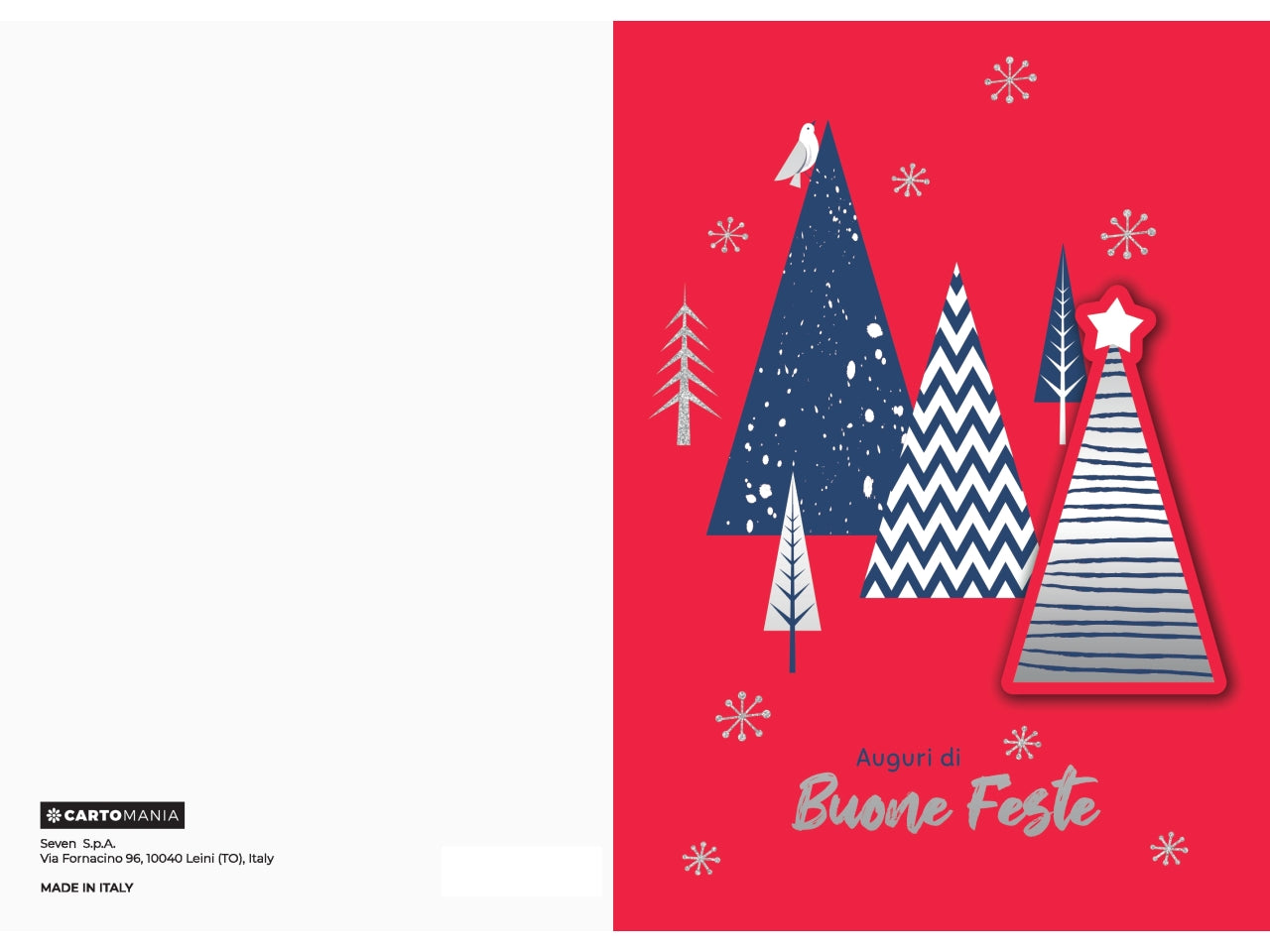 Biglietti natale 3d foil cartomania | Seven