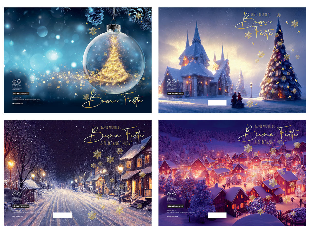 Biglietti natale landscape cartomania | Seven