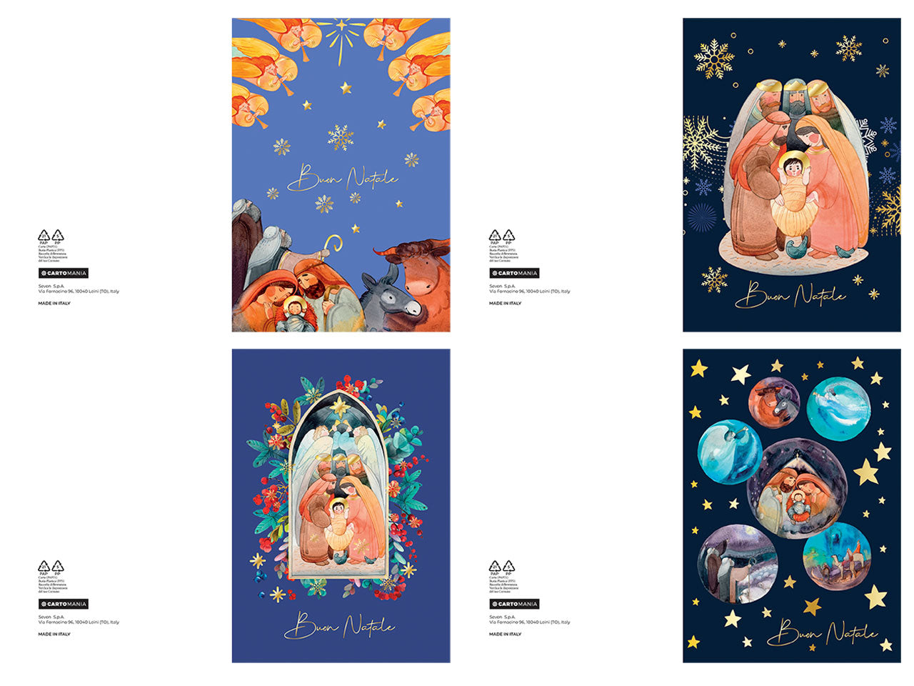 Biglietti natale presepe cartomania | Seven